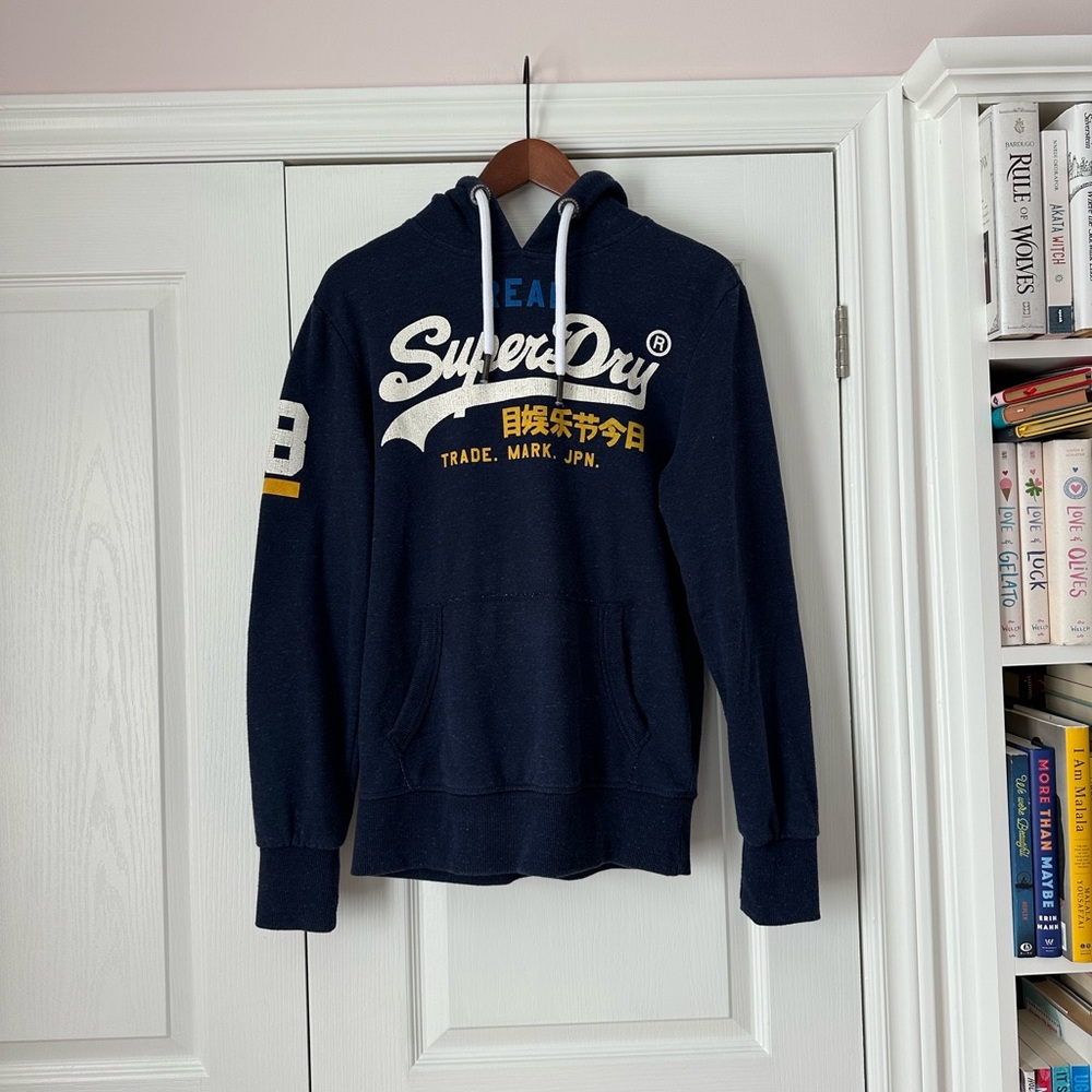 SuperDry Men's Navy Hoodie